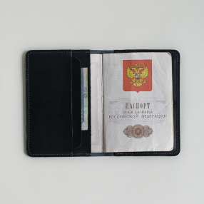 Обложка на паспорт Friend Function синяя
