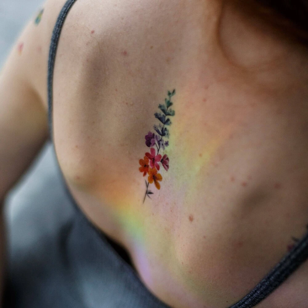 Временная татуировка Flower - фото 4