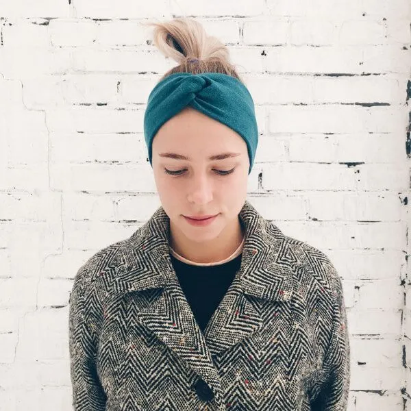 Шерстяная полоска (повязка) на голову Friend Function Морская волна - фото 3