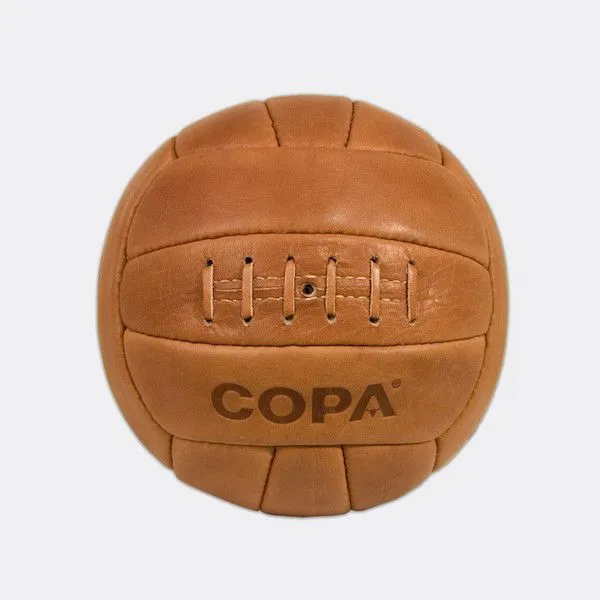 Кожаный футбольный мяч COPA Retro 1950 коричневый - фото 4