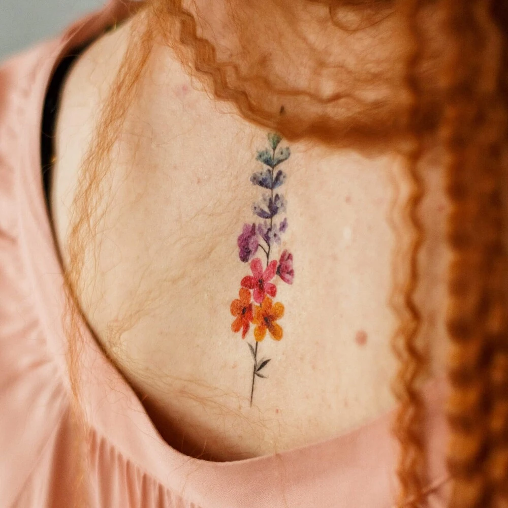 Временная татуировка Flower - фото 2