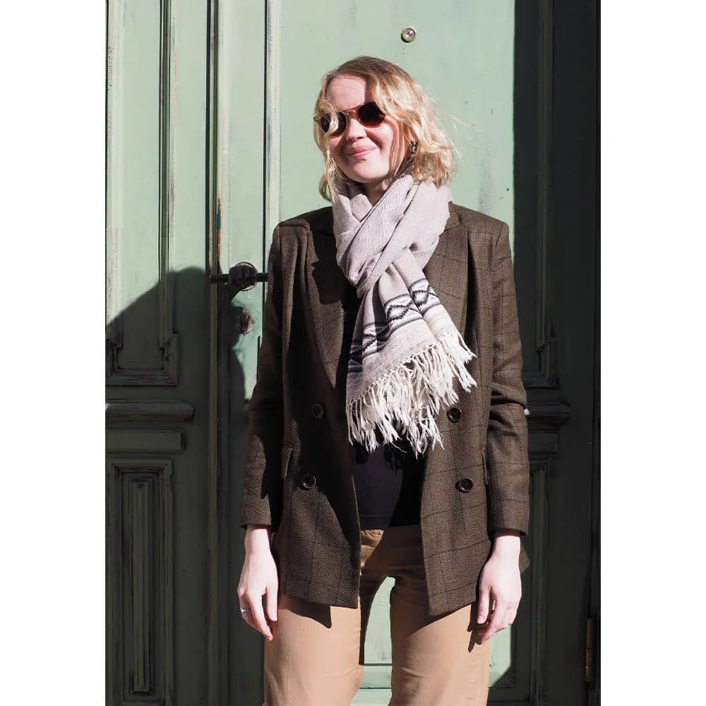 Большой шерстяной шарф Mineral Stone Folk - фото 4