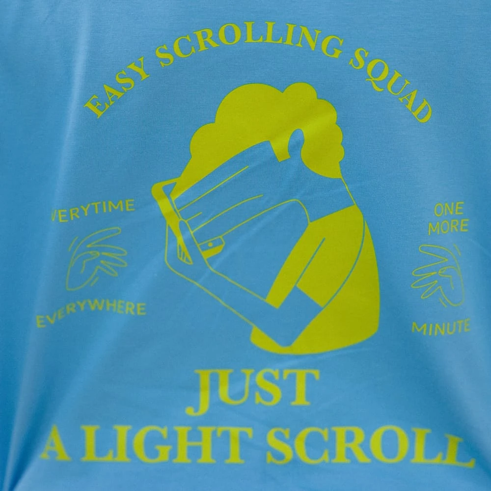 Футболка Friend Function Easy scrolling club синяя - фото 4