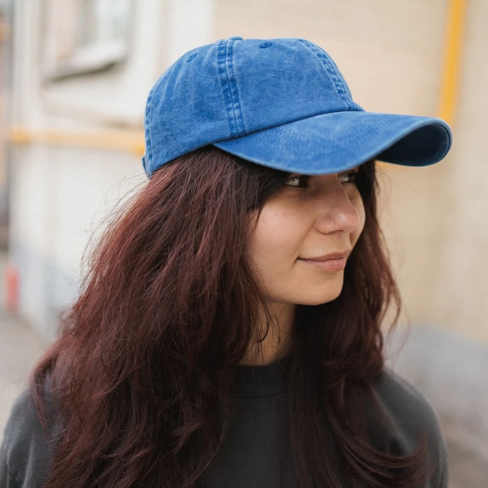 Кепка Friend Function с вышивкой собака с мячом синяя - фото 4