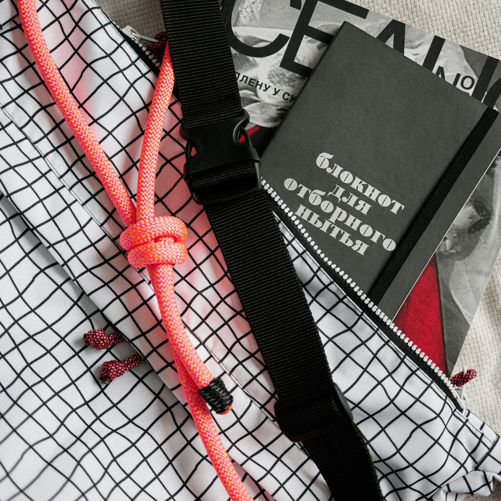 Сумка Friend Function ИЗИ белая в клеточку - фото 12