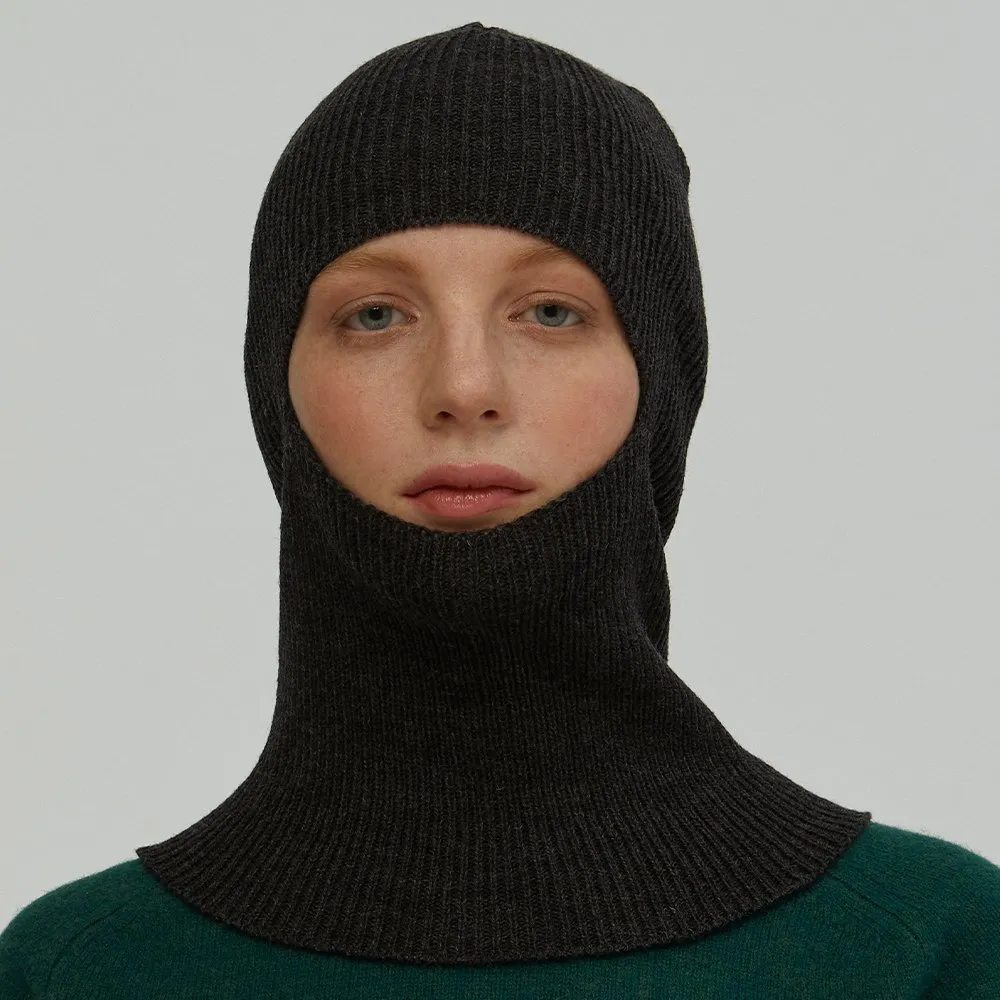 Балаклава CHECK YA HEAD шерстяная темный маренго T016 - фото 1