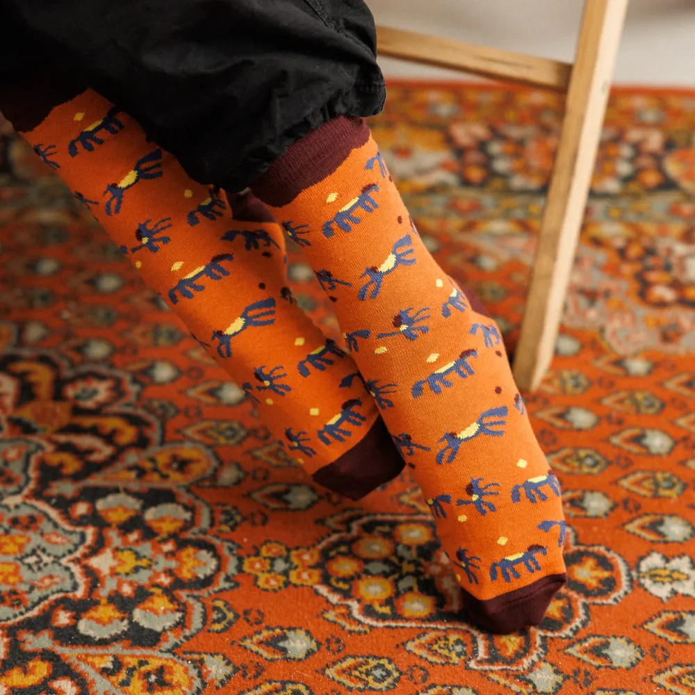 Носки Friend Function Оранжевые коняшки 40-46 - фото 3