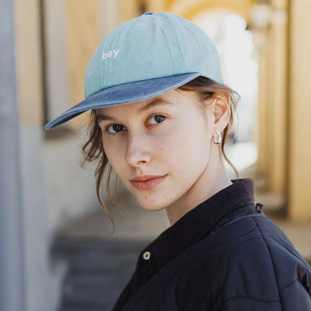 Кепка Obey Pigment II Tone Lowercase 6 Panel Surf Spray Multi - фото 1