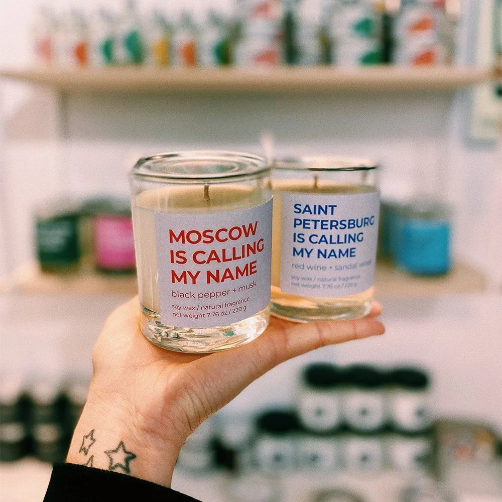 Ароматическая свеча taddywax Moscow is calling my name - фото 3