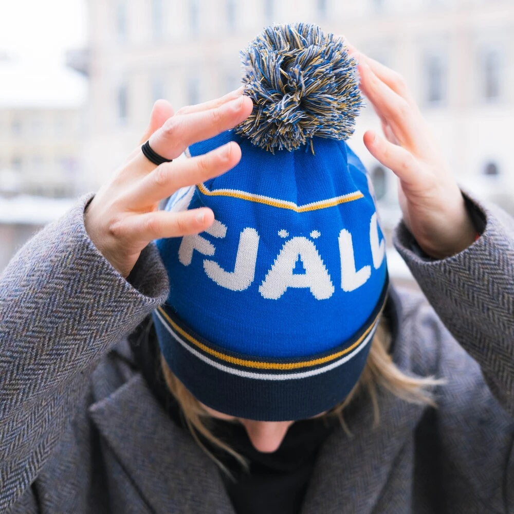 Шапка Fjallraven Pom Hat Alpine Blue / Dark Navy - фото 2