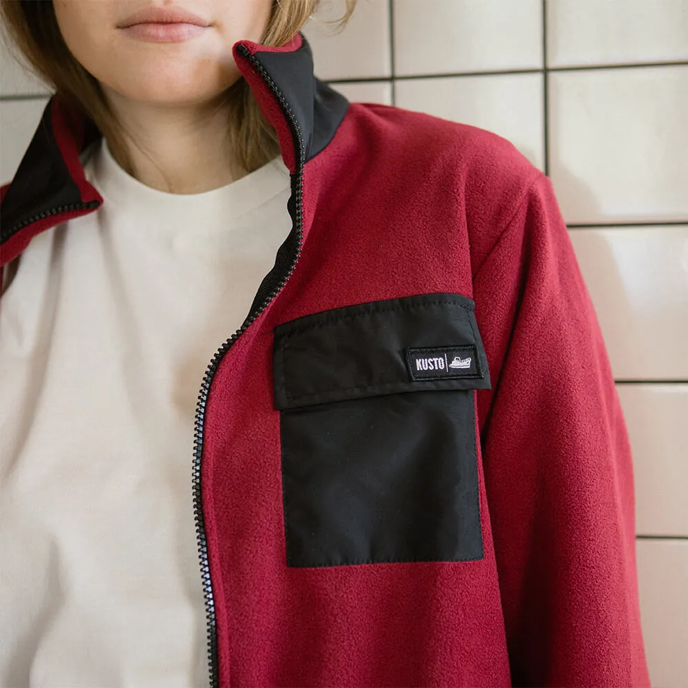 Флиска Kusto Fleece Full Zip Bordo - фото 2