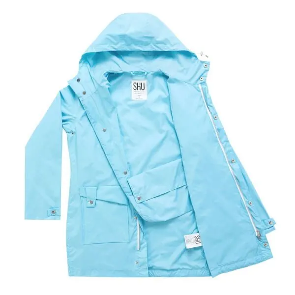 Плащ SHU ярко-голубой - фото 1
