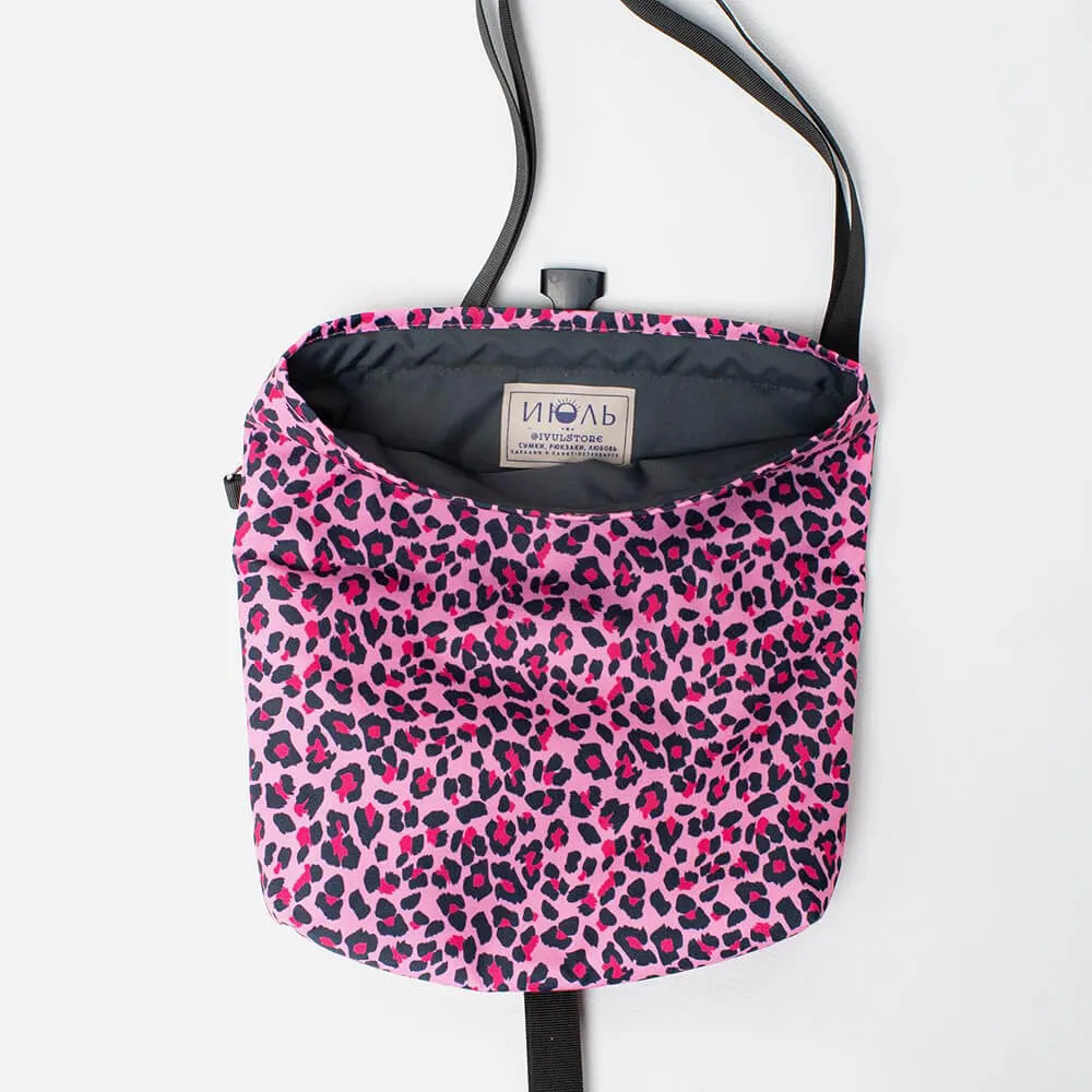 Сумка iyulstore Baby rolltop Розовый леопард - фото 7