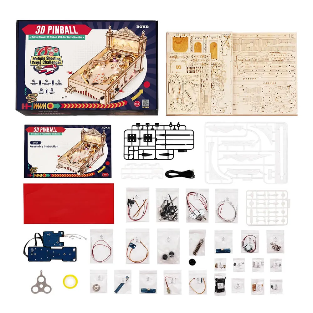 3D-пазл Robotime Pinball - фото 11