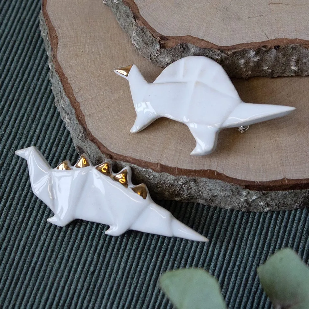 Брошь Partala Динозавр с гребнем - фото 1