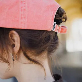 Кепка Obey Pigment II Tone Lowercase 6 Panel Coral Multi