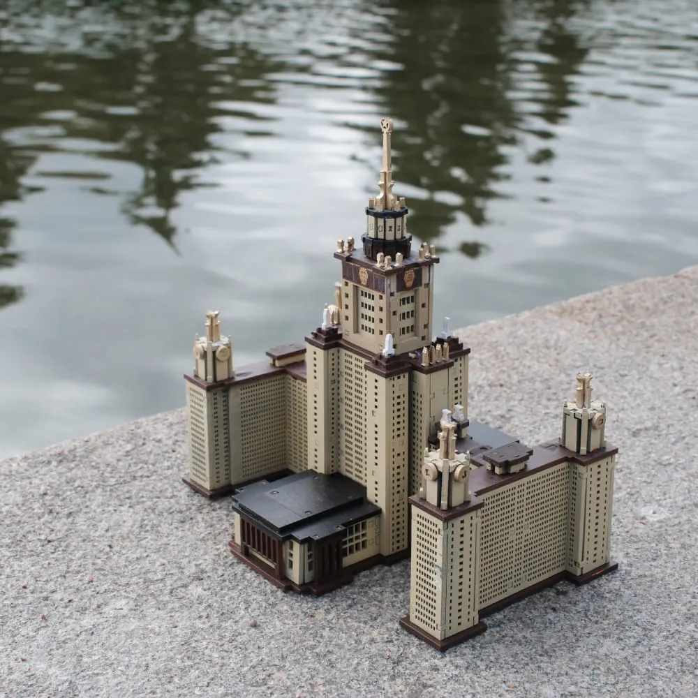 Сборная модель МГУ - фото 6