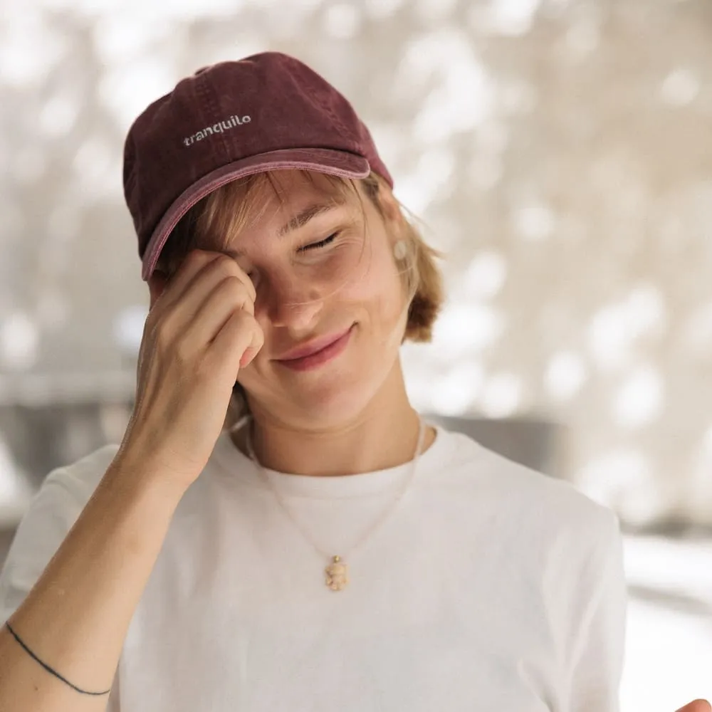 Кепка Friend Function tranquilo вишневая с серебряной нитью - фото 5