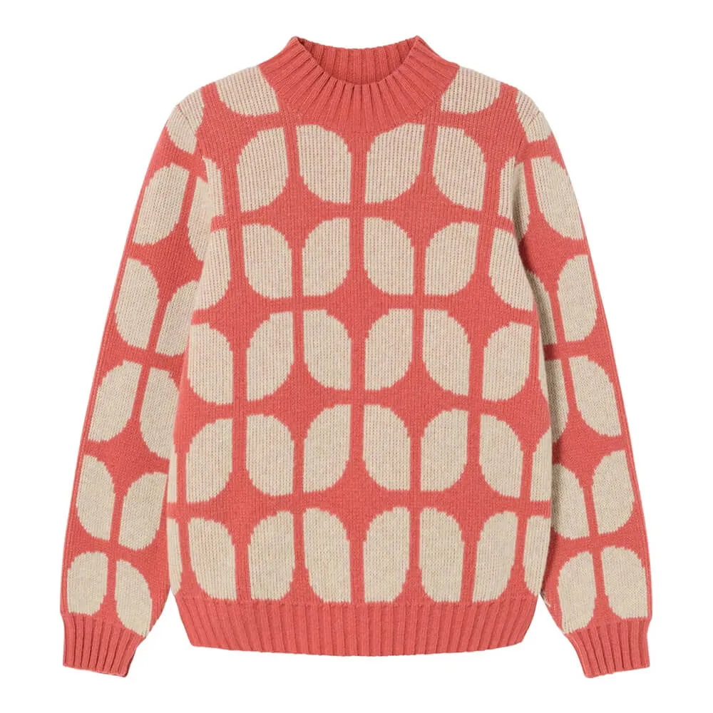 Свитер Thinking Mu Wallpaper Ops Pink женский - фото 13