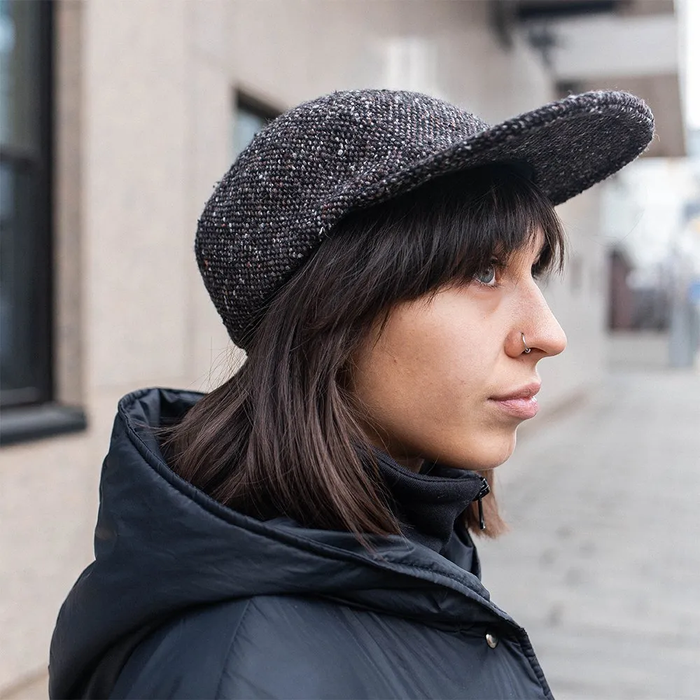 Пятипанельная кепка из твида Friend Function черная - фото 8