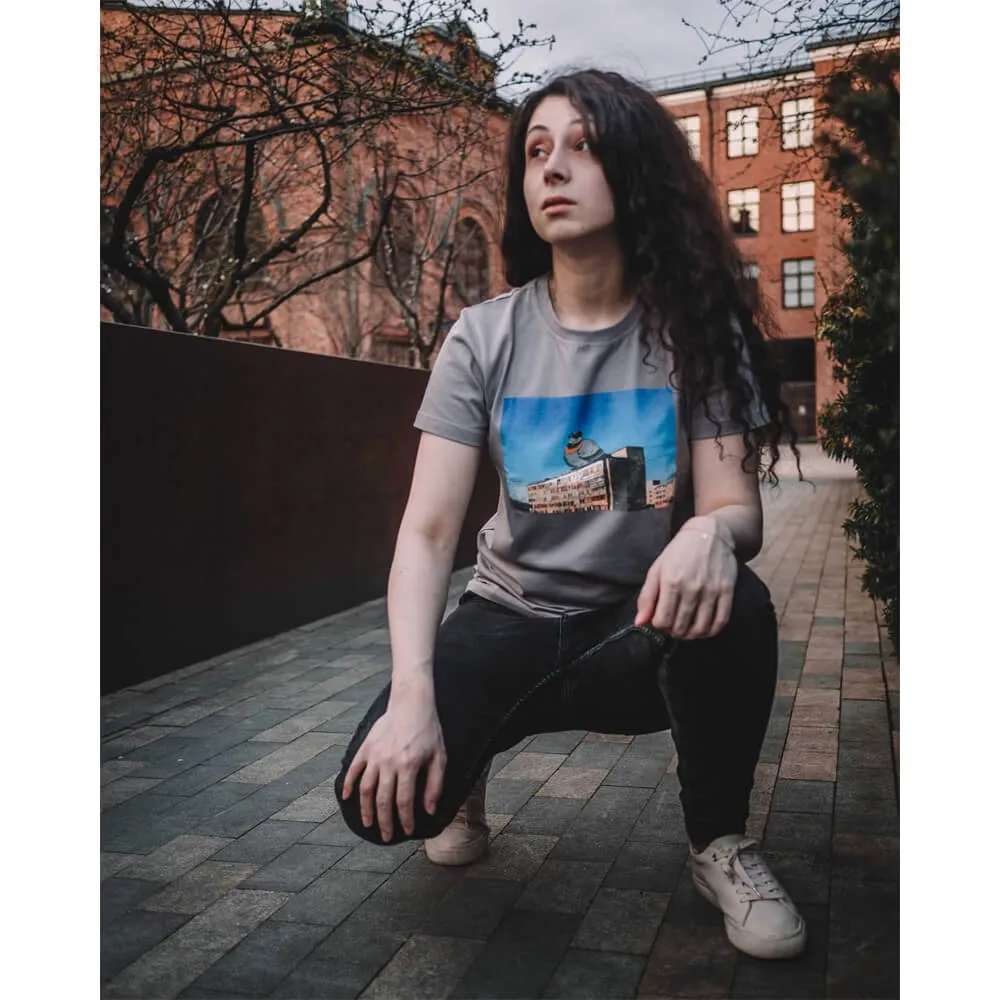 Футболка Barking Store Курлык мужская серая - фото 3