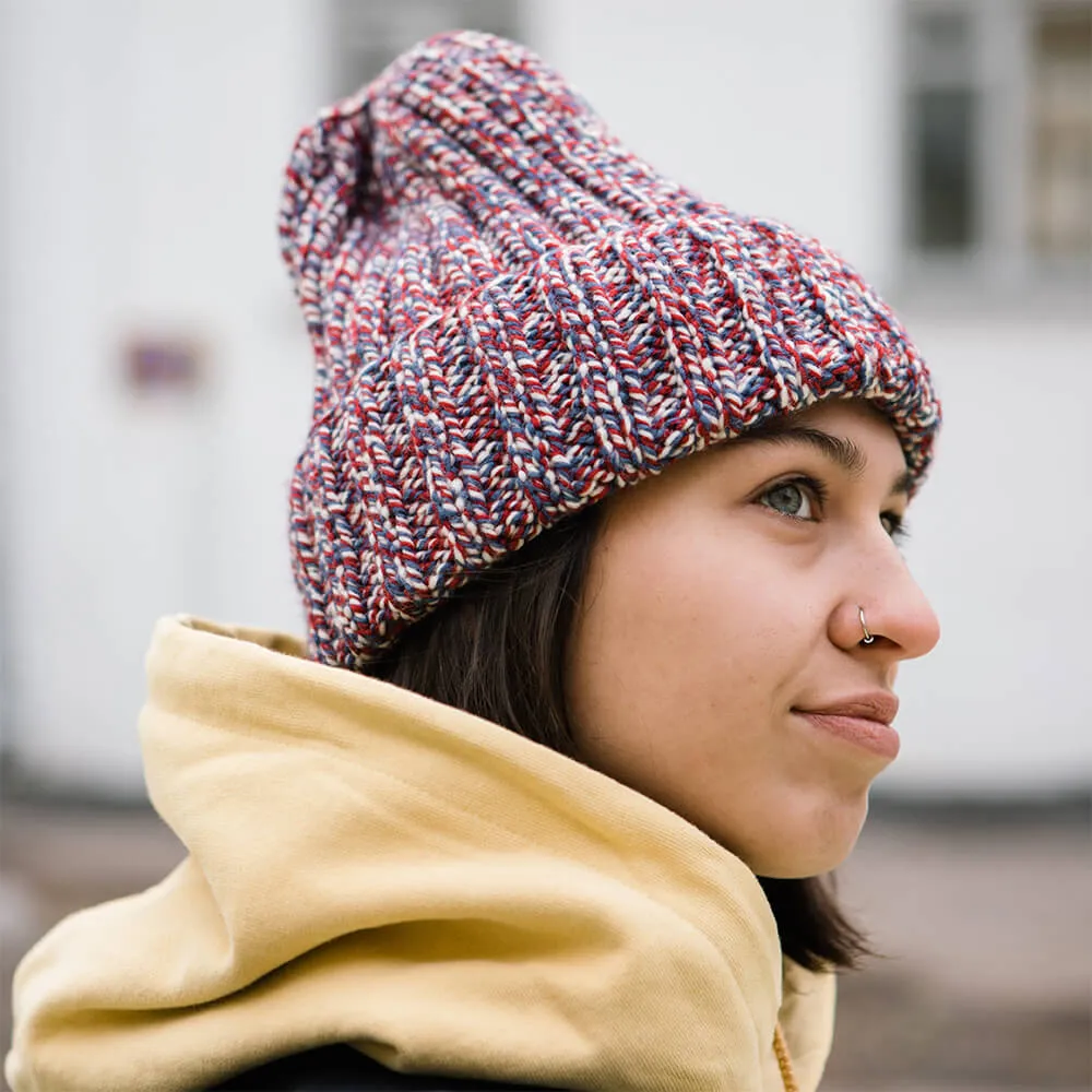 Шапка шерстяная Friend Function Крупной Вязки Французский рябчик - фото 4