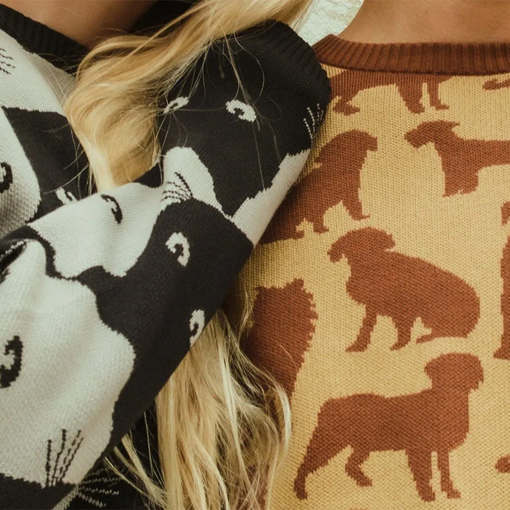 Свитер Dedicated Mora Dog Shapes Beige мужской - фото 6