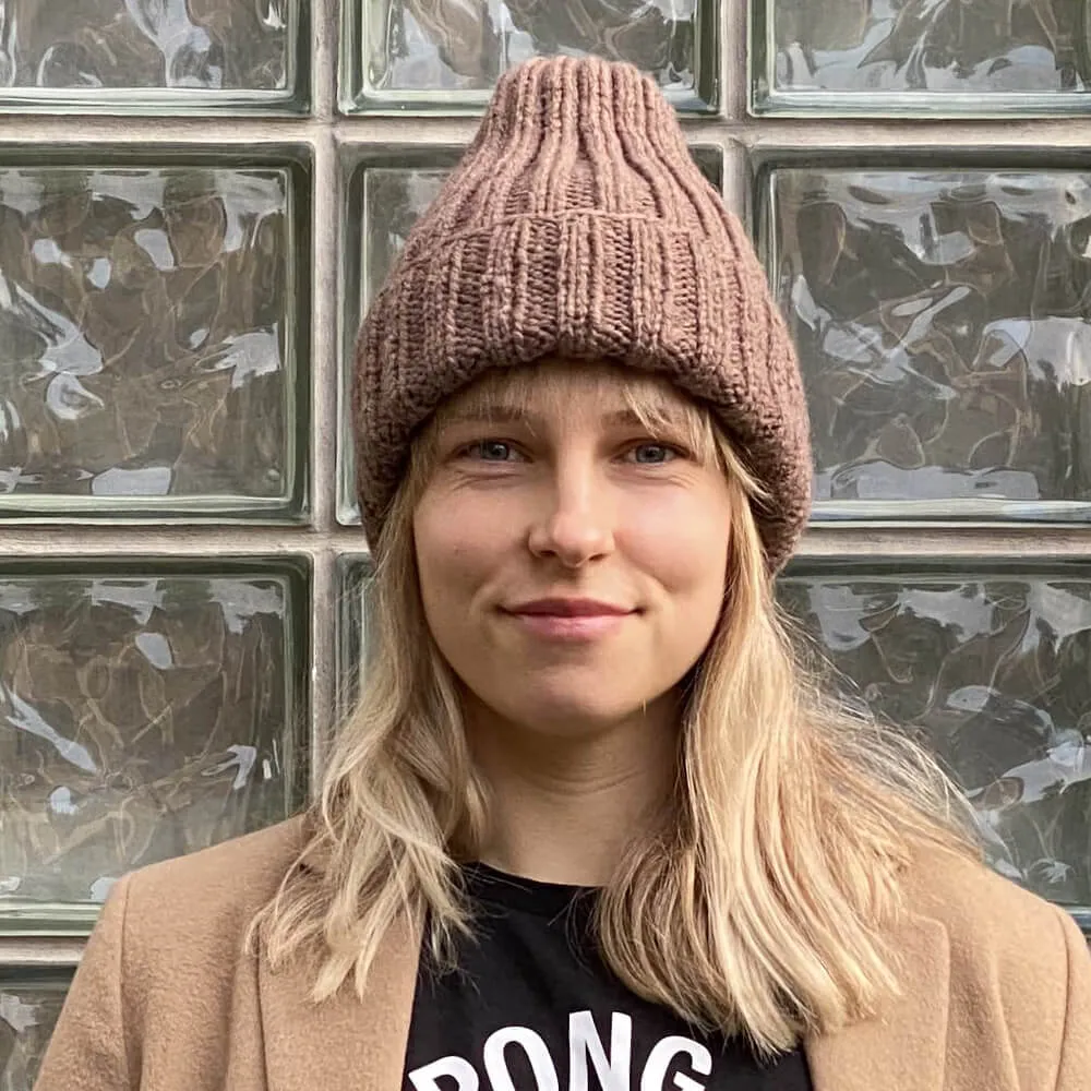 Шапка шерстяная Friend Function Крупной Вязки Орех - фото 3