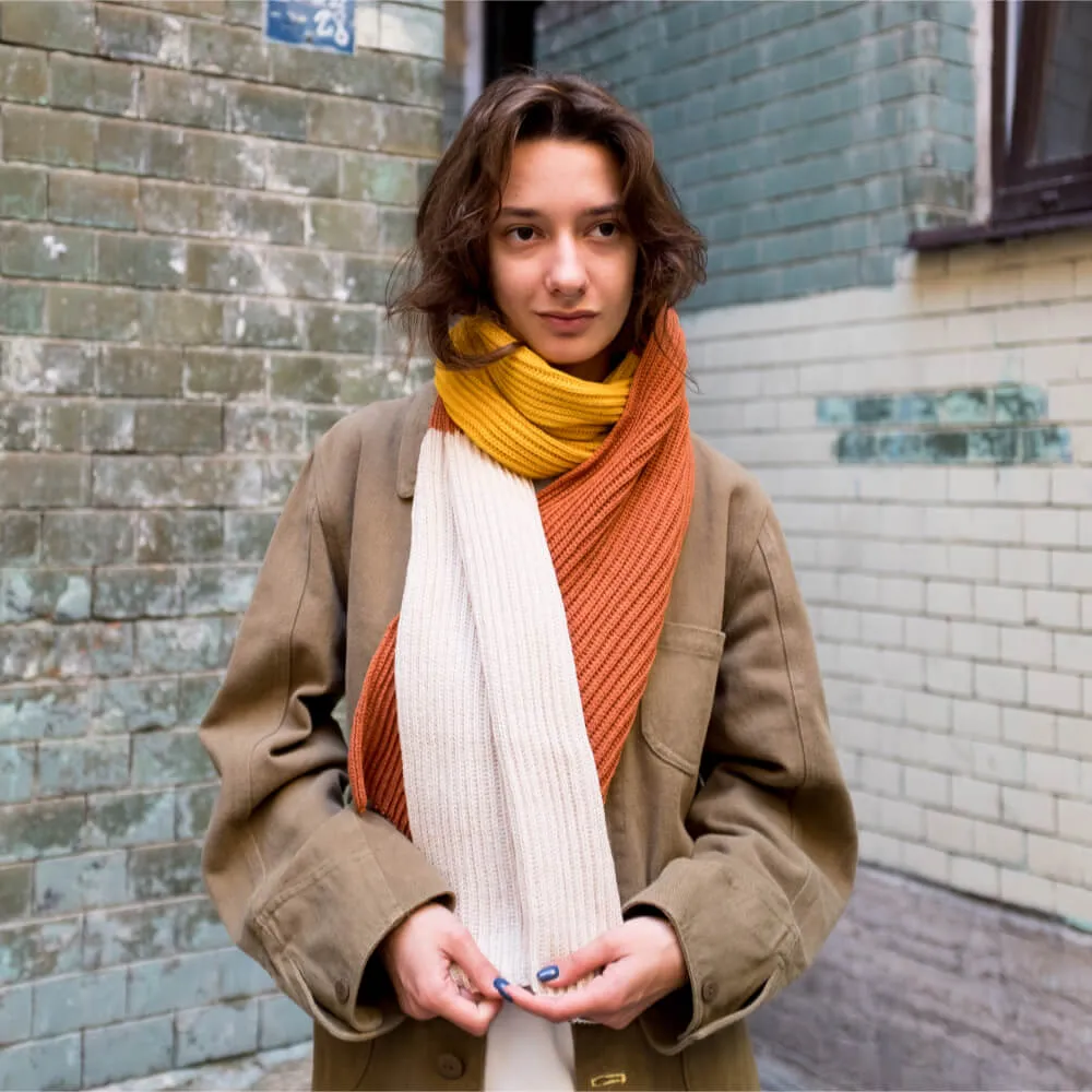 Вязаный шарф Friend Function Оранжевый - фото 17
