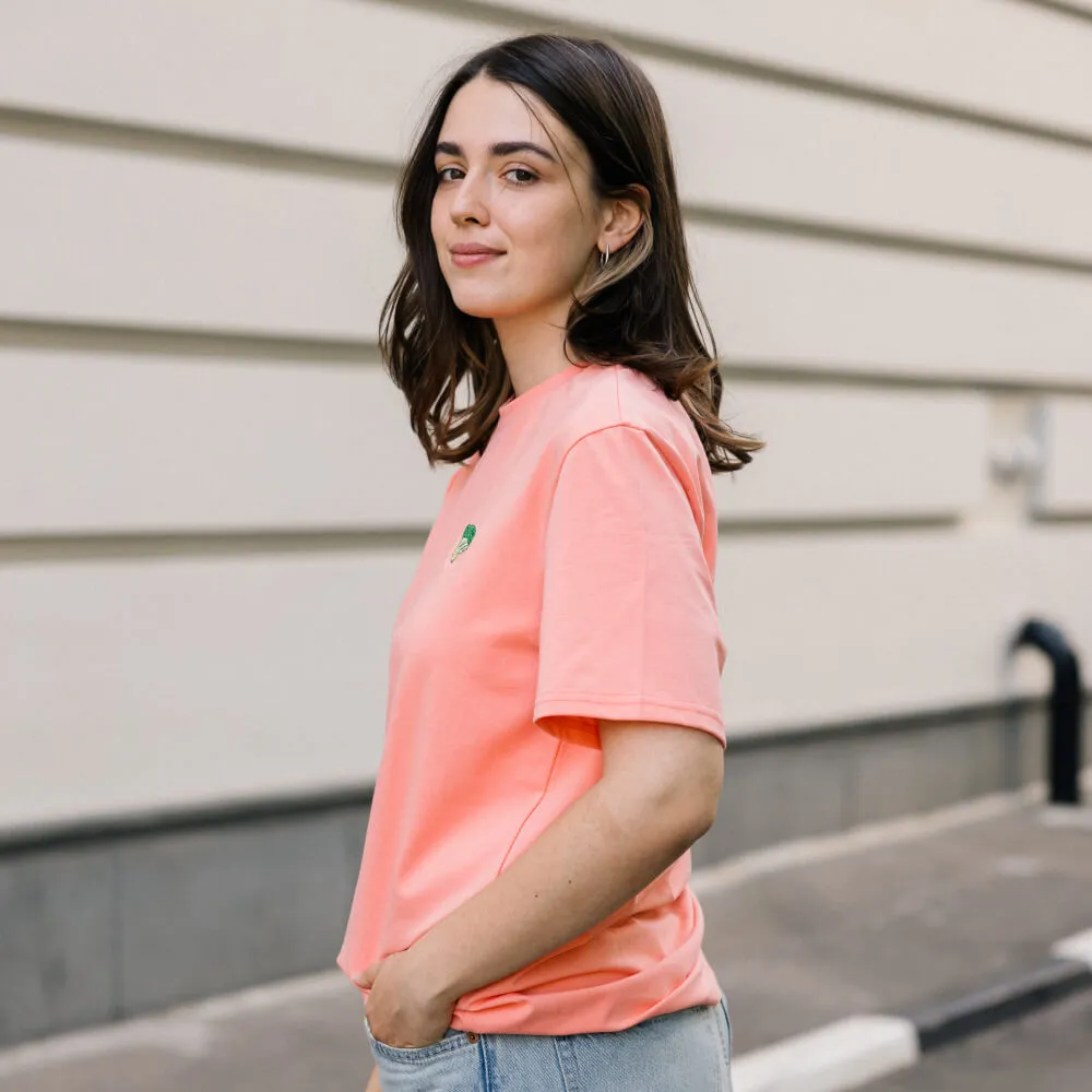 Футболка Friend Function коралловая с брокколи - фото 11