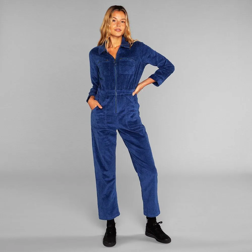 Комбинезон Dedicated Hultsfred Corduroy Deep Blue женский - фото 1