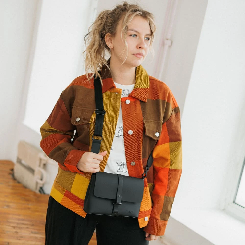 Кроссбоди сумка Gaston Luga Splash Black - фото 8