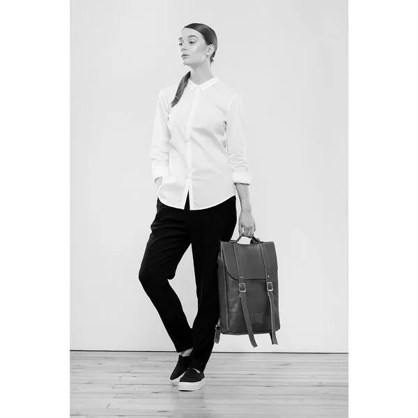 Кожаный рюкзак Kokosina средний черный - фото 9