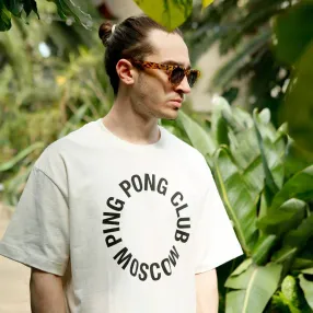 Футболка Ping Pong Club Moscow белая big logo