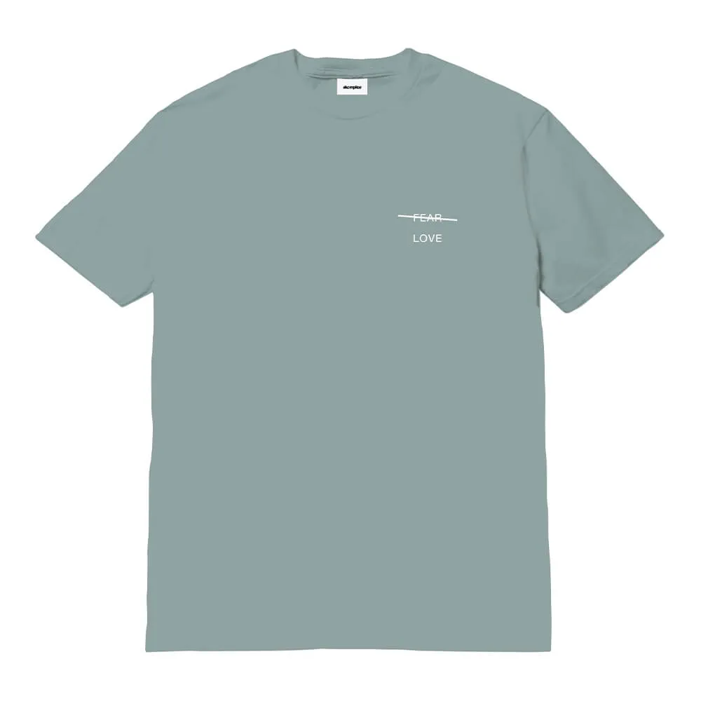 Футболка Akomplice Love Over Fear Embroidered Slate Green - фото 6