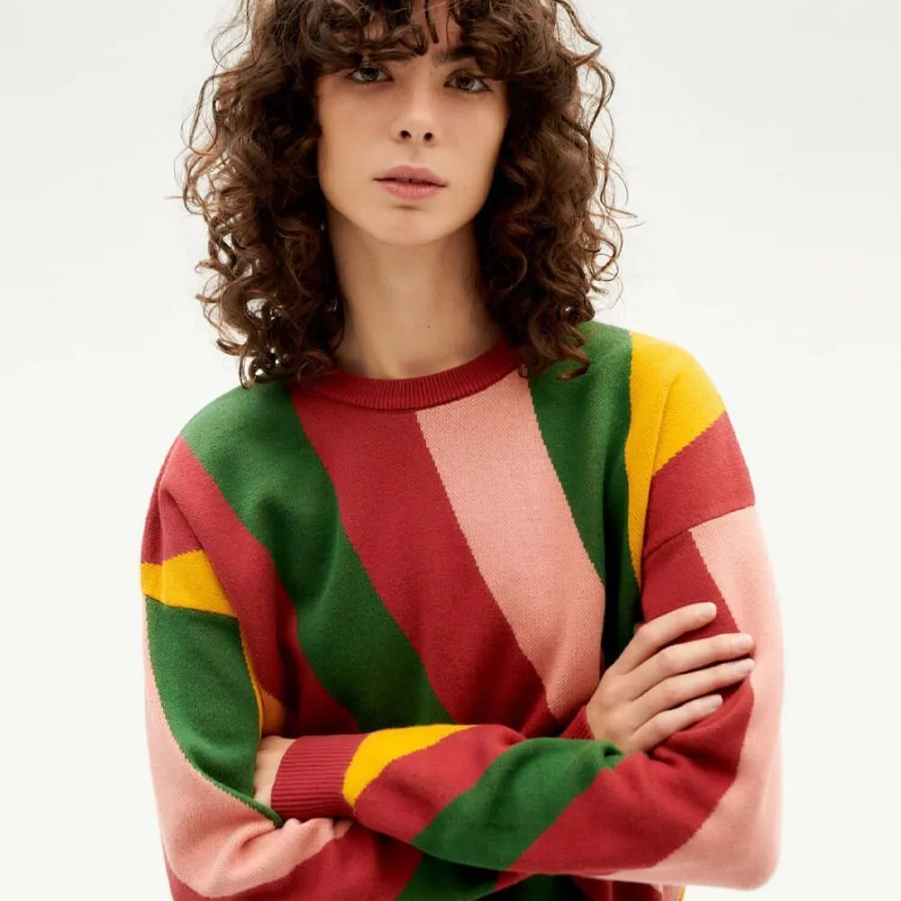 Свитер Thinking Mu Warm Paloma Red женский - фото 5