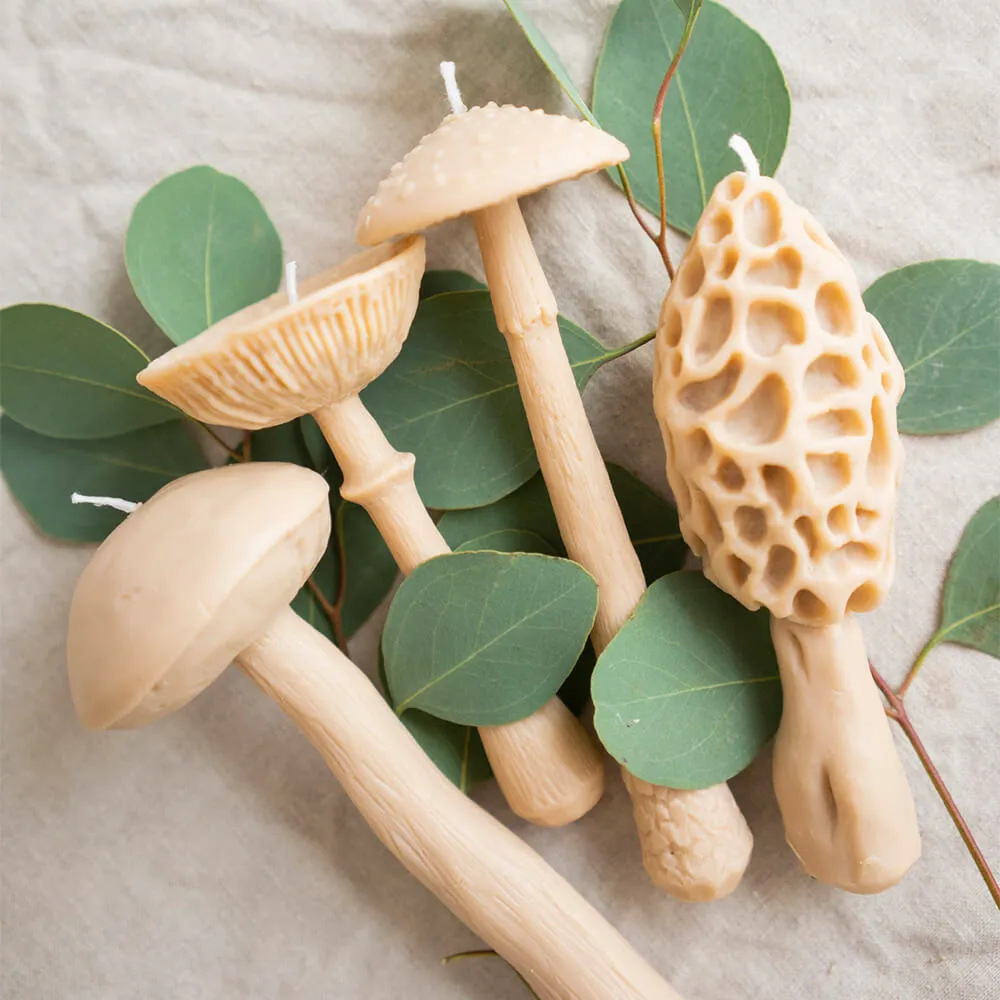 Ароматическая свеча Unification Love Гриб шляпкой вниз охра - фото 3