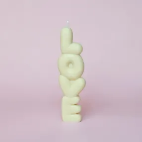 Ароматическая свеча Unification Love «‎Love» молочно-белая