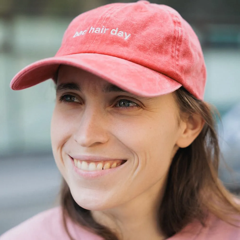 Кепка Friend Function bad hair day красная с серебряной нитью - фото 2