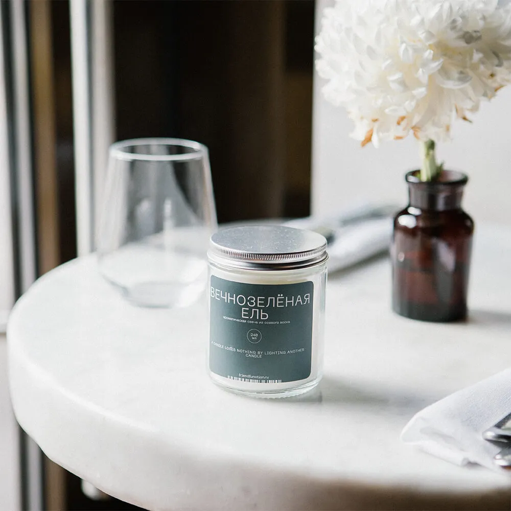 Свеча Friend Function Вечнозелёная ель 240 мл - фото 3