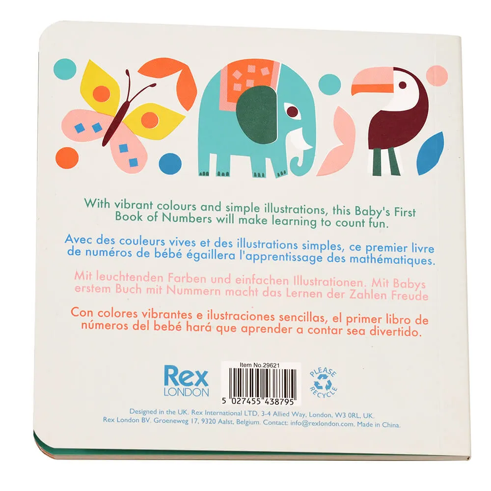 Книга с животными Baby's First Book of Numbers REX - фото 5