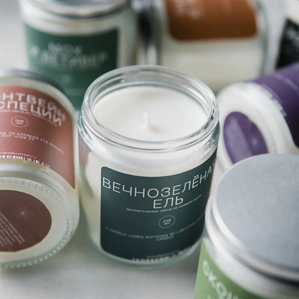Свеча Friend Function Вечнозелёная ель 240 мл - фото 2