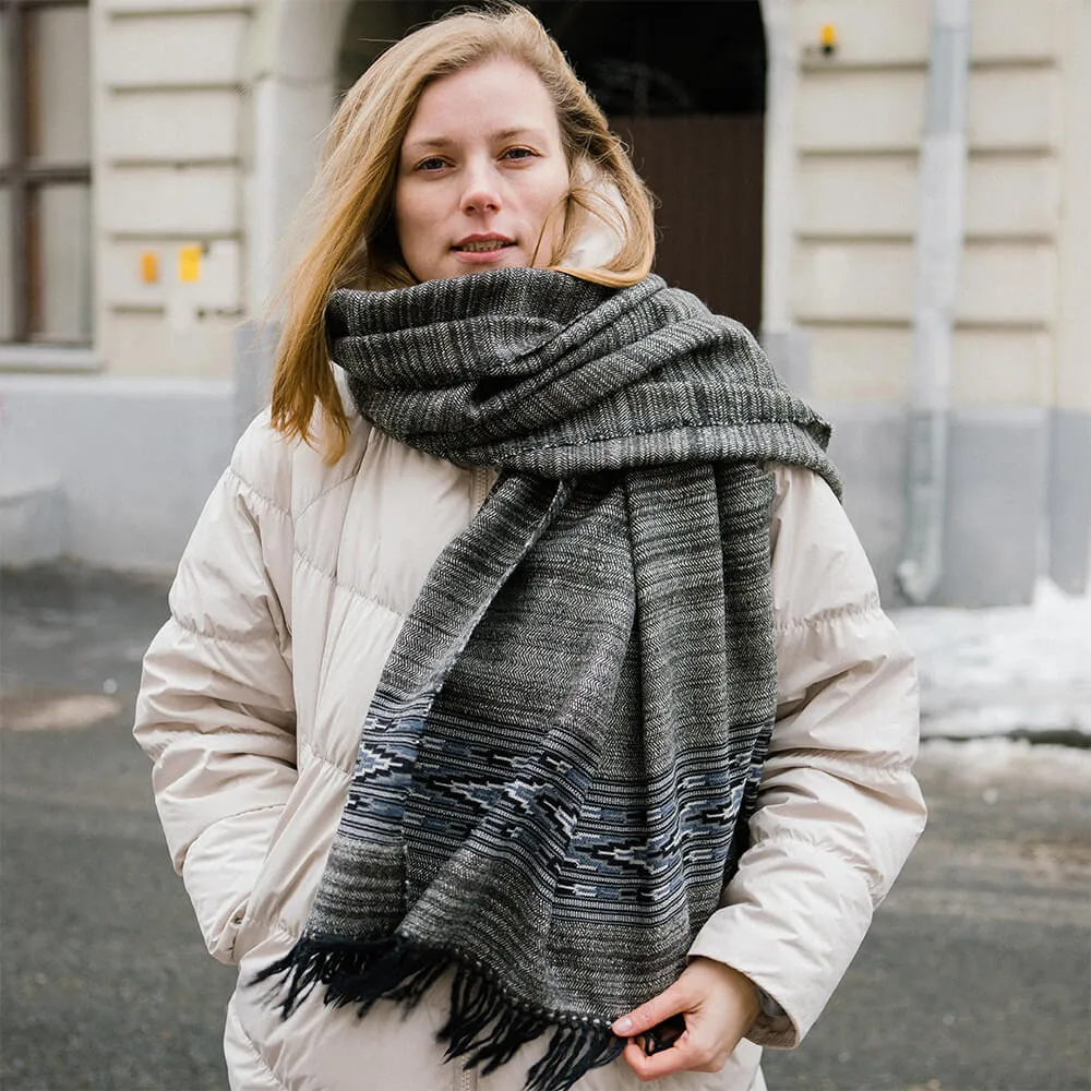 Большой шерстяной шарф Grenlandia Folk - фото 3