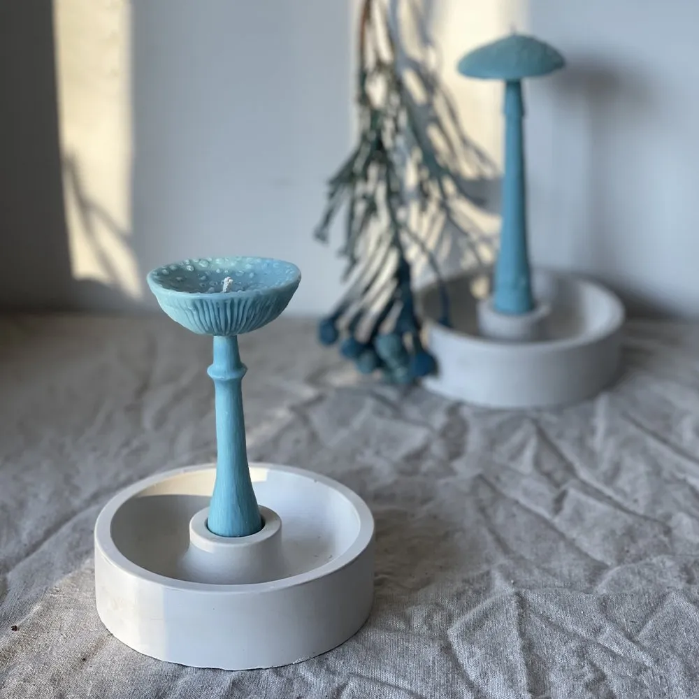 Ароматическая свеча Unification Love Гриб шляпкой вниз сизый - фото 5