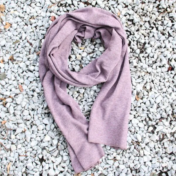 Шерстяной шарф Friend Function Сиреневый меланж - фото 1
