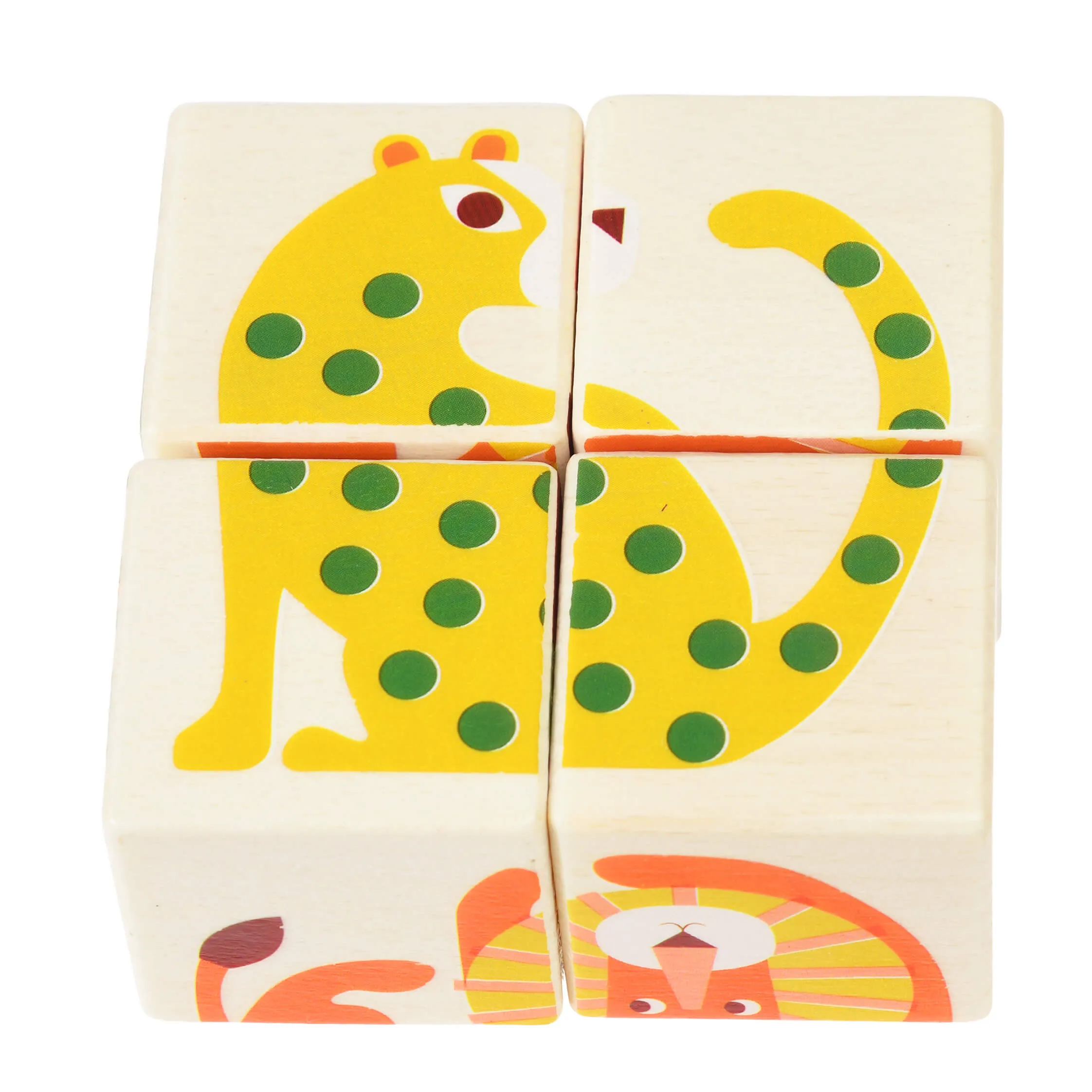 Набор деревянных кубиков с животными REX - фото 4