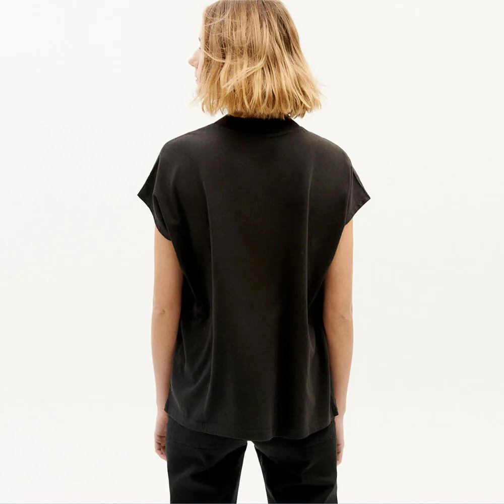 Футболка Thinking Mu Here comes the sun Black женская - фото 3