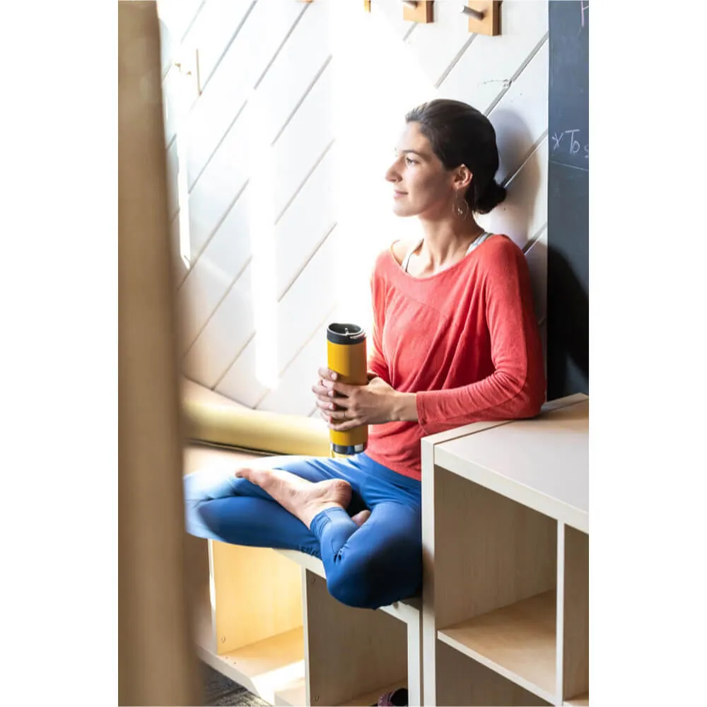 Термокружка Klean Kanteen TKWide 592 мл Cafe Cap Marigold - фото 8