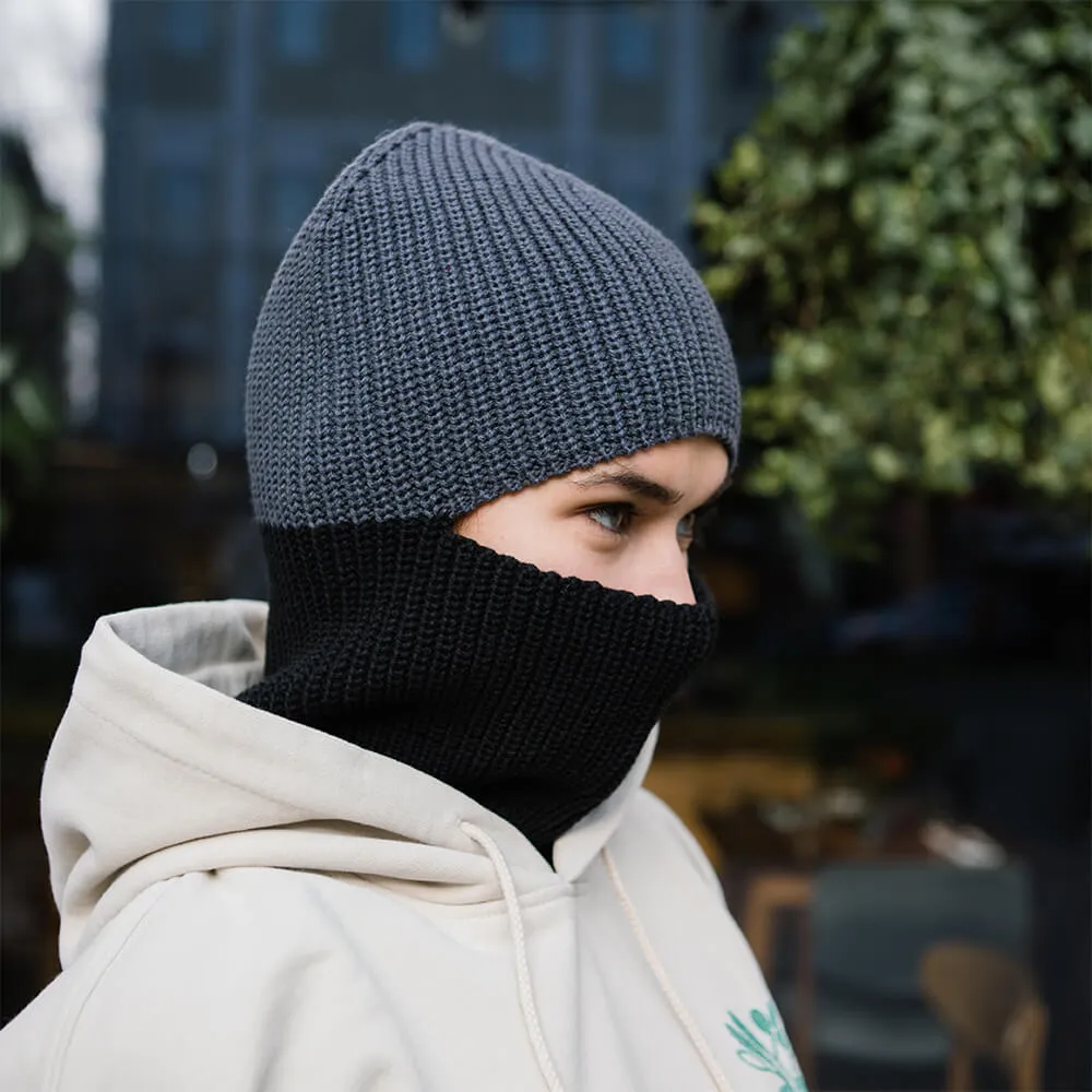 Балаклава CHECK YA HEAD шерстяная черная T1719 - фото 4