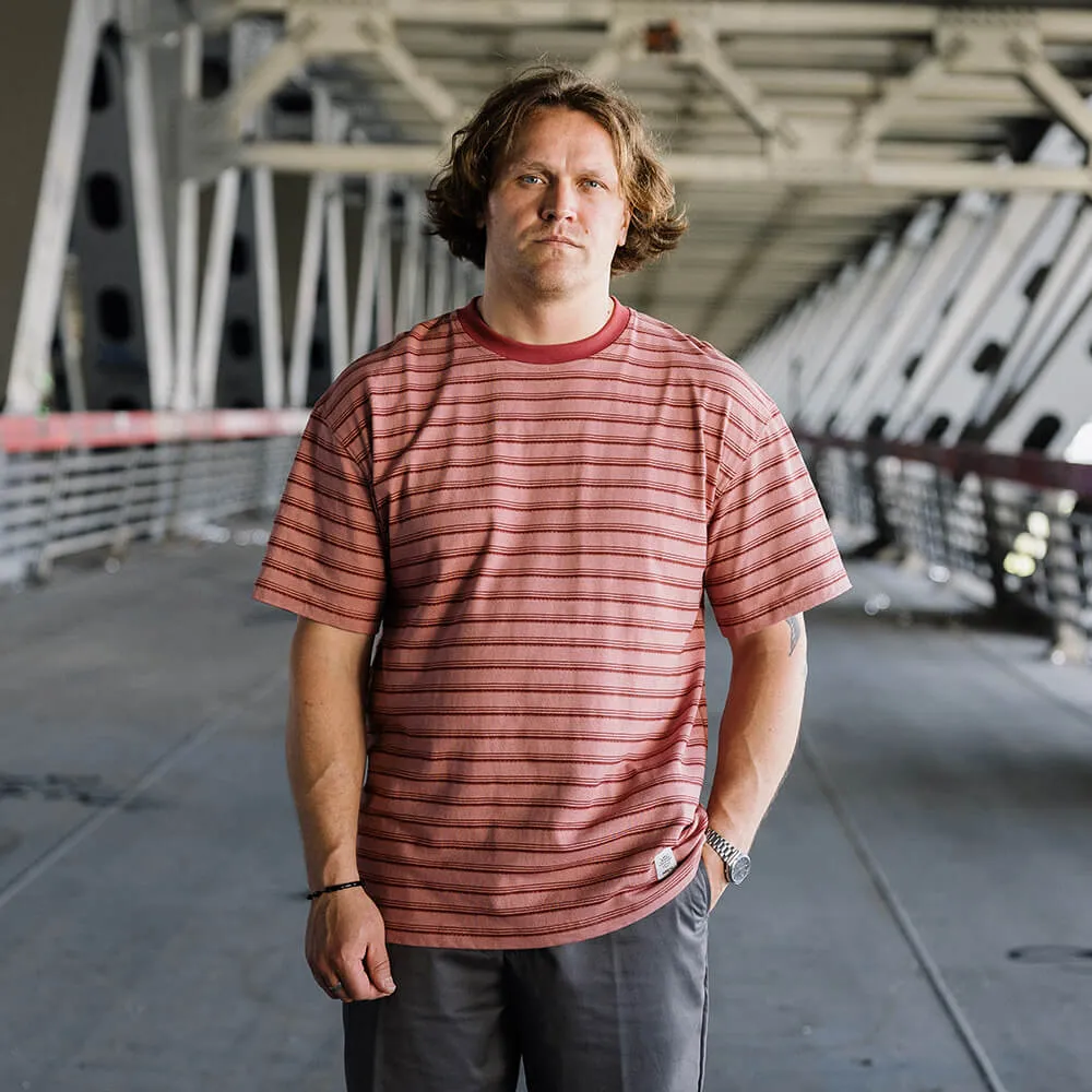 Футболка Меч BASIC STRIPES Rose/Wine - фото 1